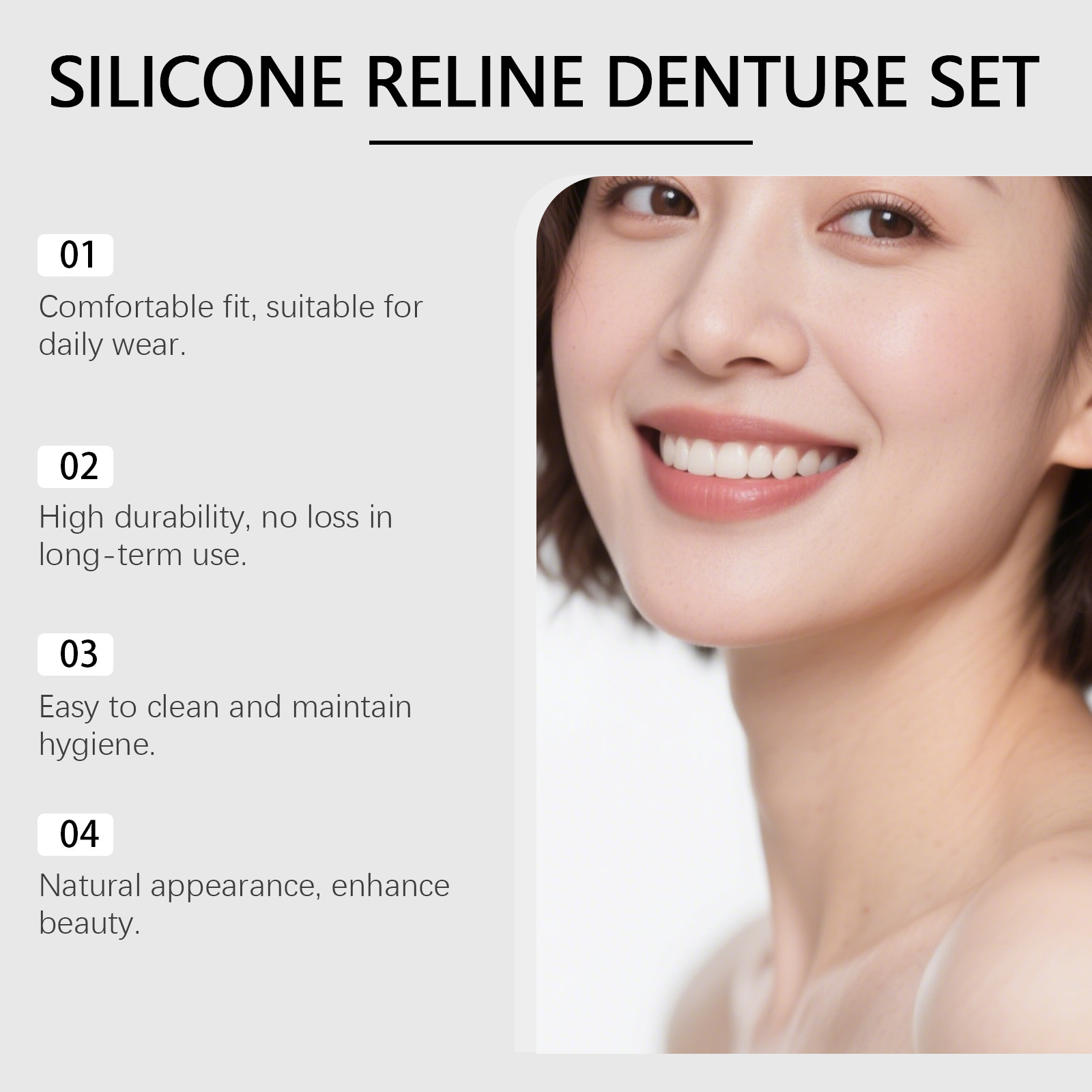 Denture Full Set Over Gums Kit - огляд і ціна Full Cover Adhesive