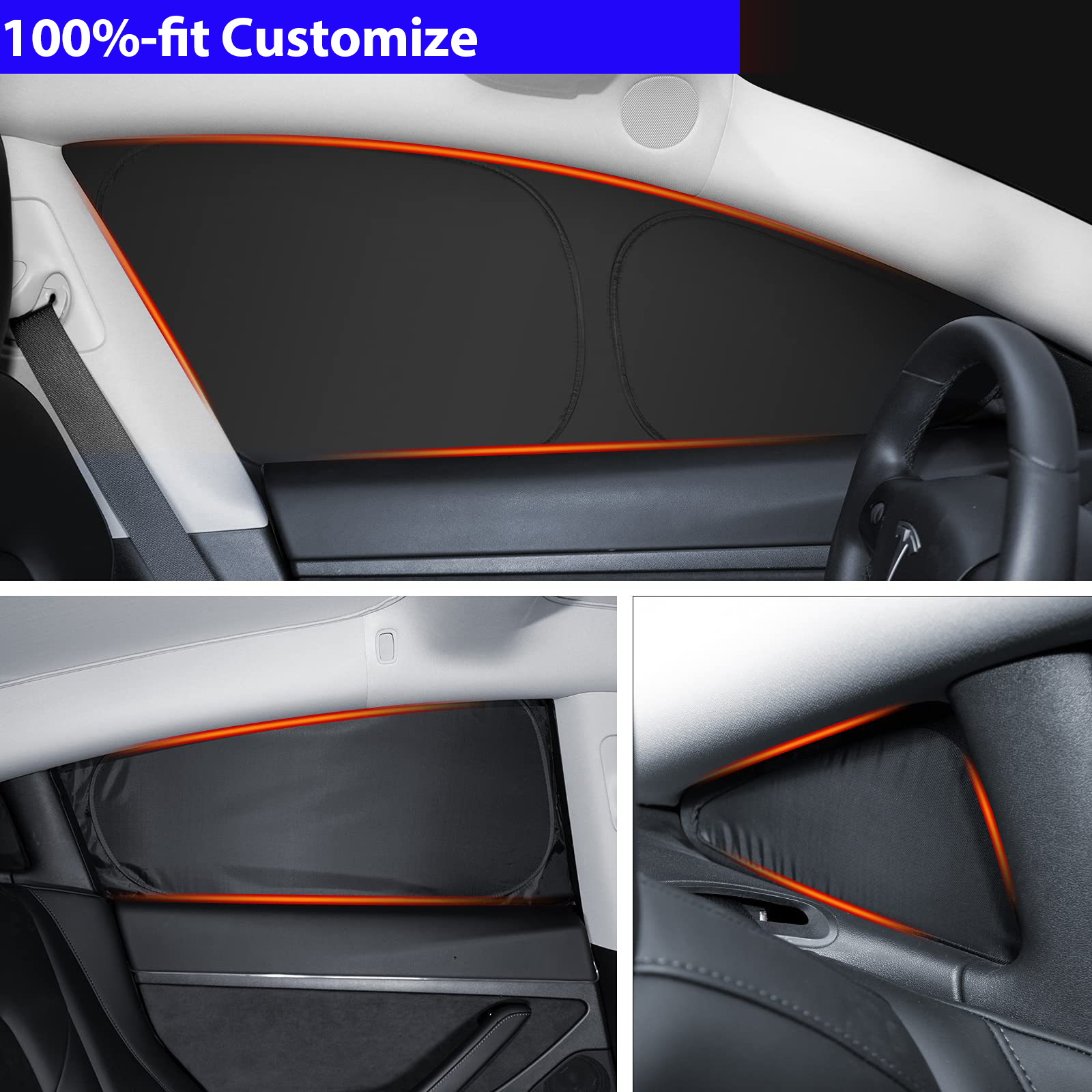 Car Sunshade for Tesla Model 3 - огляд і ціна Privacy Screen Protector
