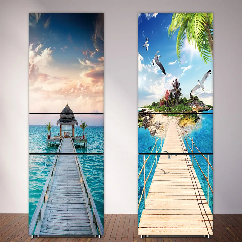 Seaside Beach Fridge Sticker F - огляд і ціна Full Cover Adhesive