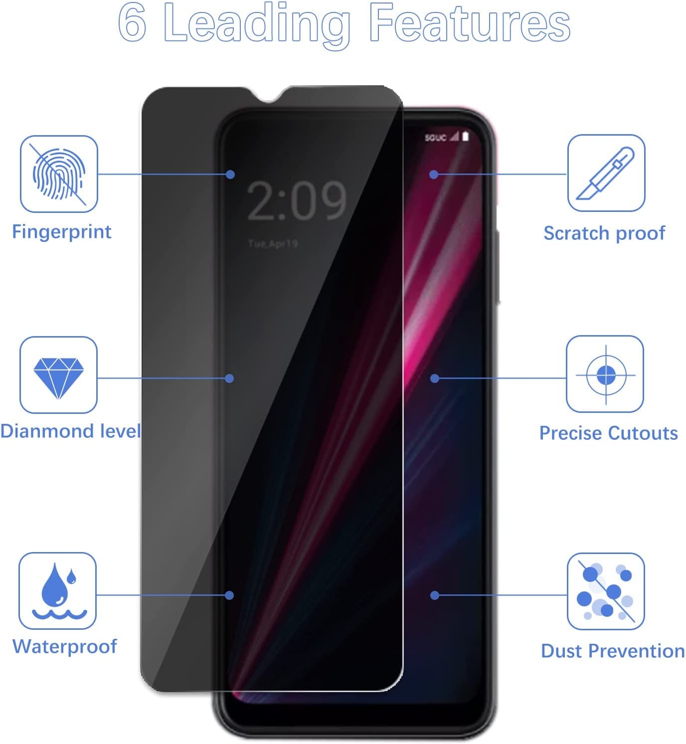 [2 Pack]Fit TCL 40 SE Privacy  - огляд і ціна Privacy Filter 2Pack