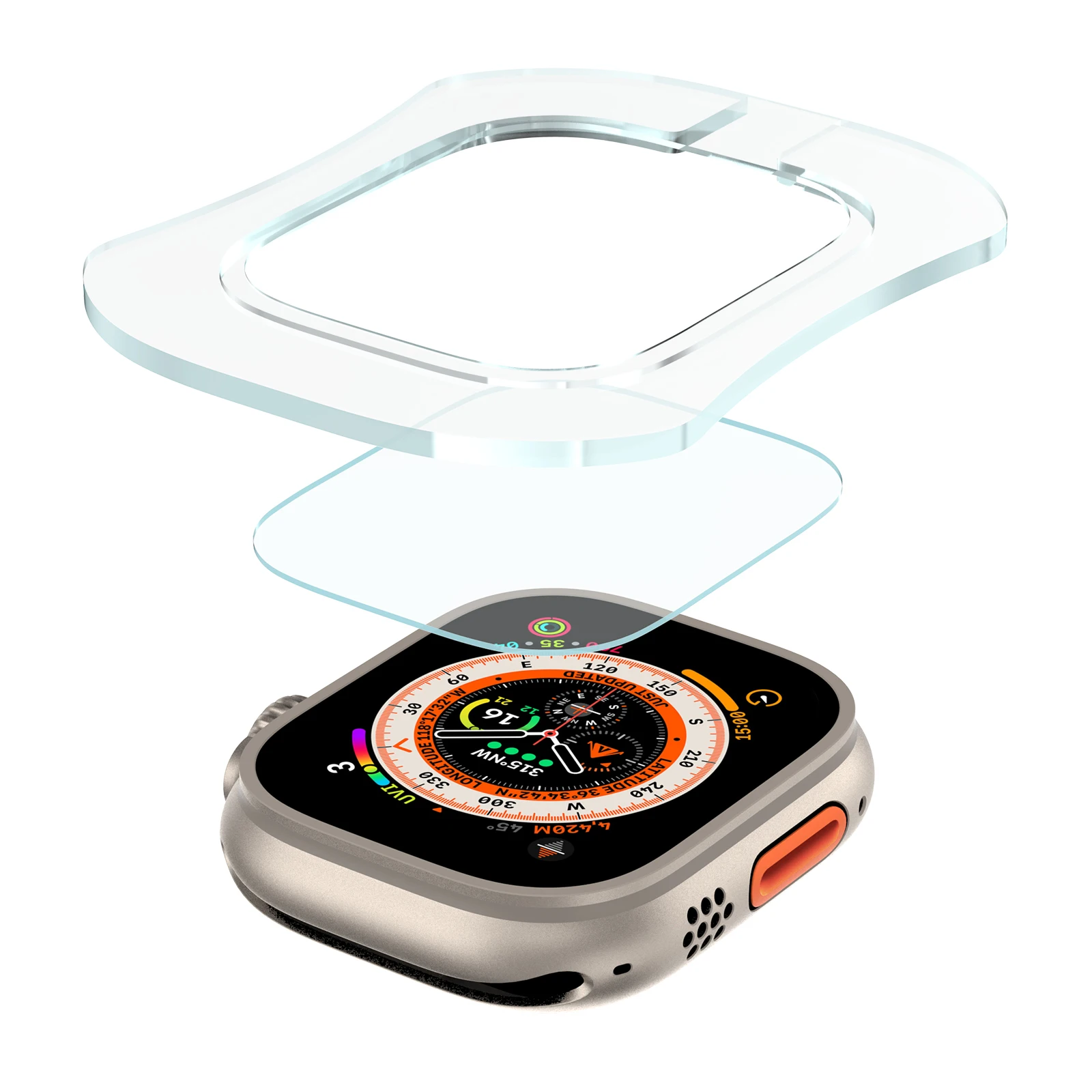 Tempered Glass for Apple Watch - огляд і ціна Screen Alignment Tool
